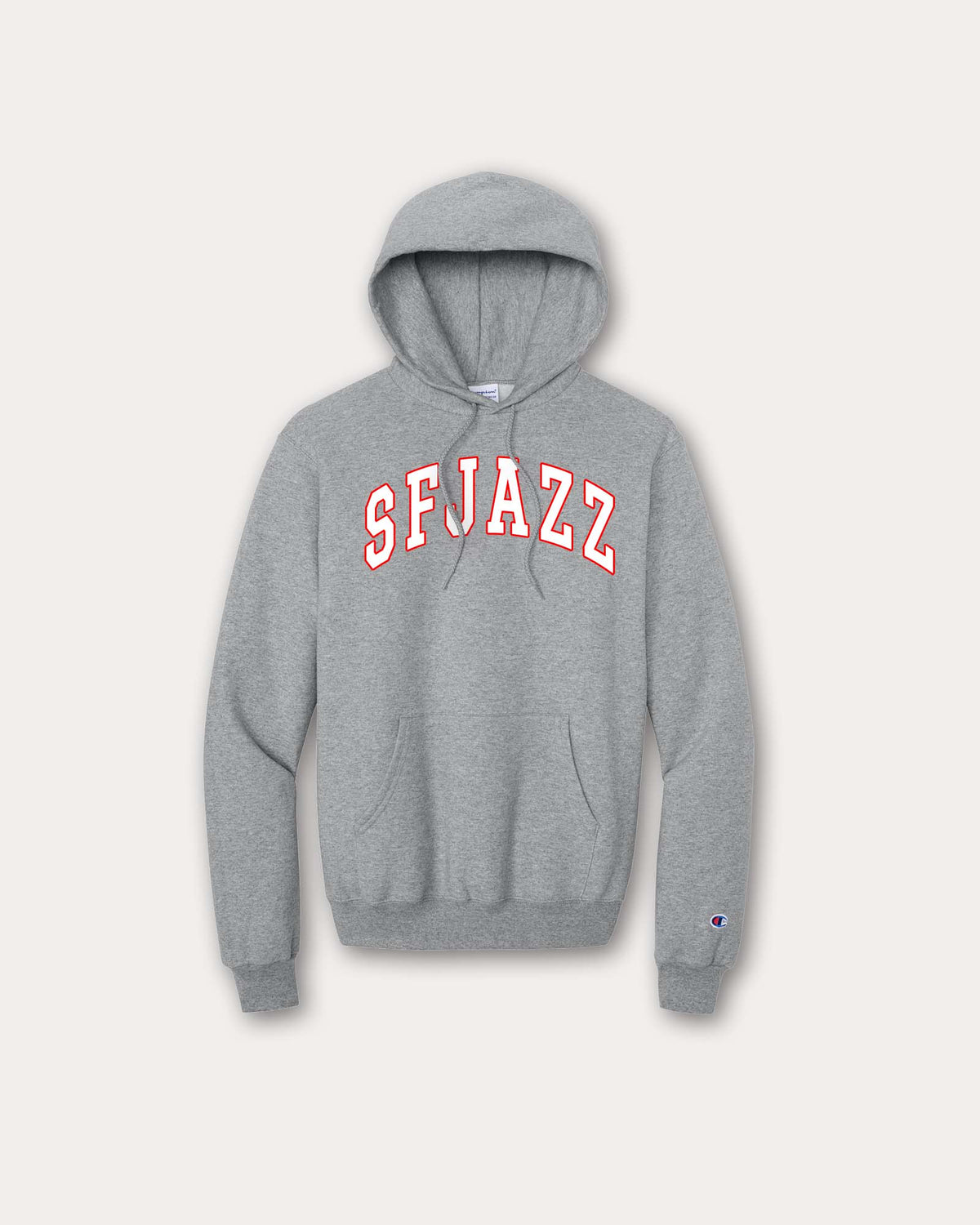 VARSITY SFJAZZ CHAMPION PULLOVER HOODIE (SCREENPRINT/GREY)