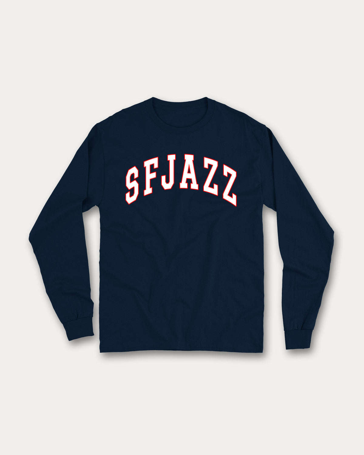 VARSITY SFJAZZ LONGSLEEVE T-SHIRT (NAVY)