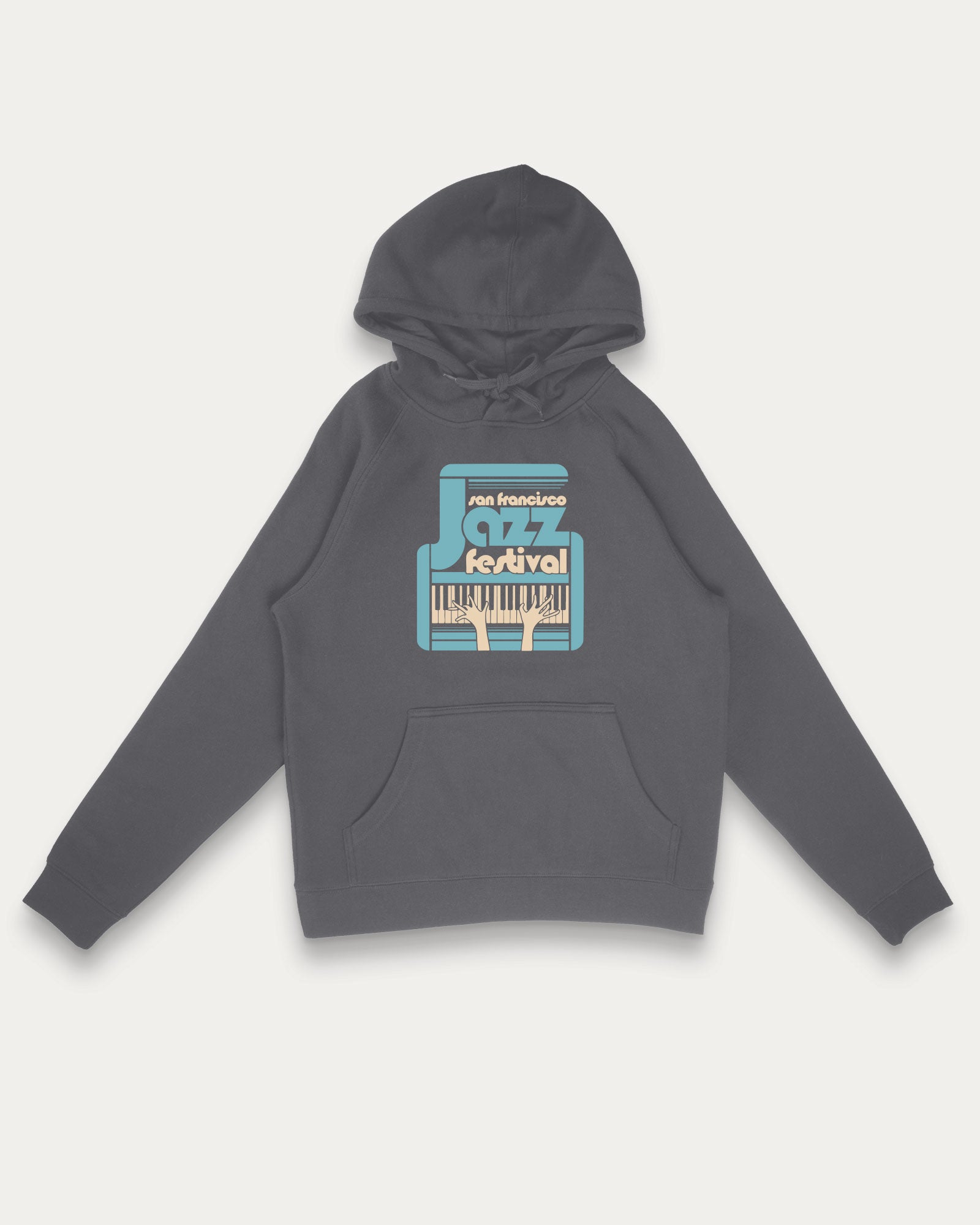 SAN FRANCISCO JAZZ FESTIVAL 'PIANO HOODIE' (CHARCOAL)
